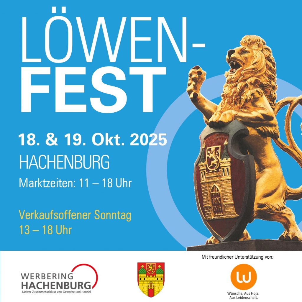 Löwenfest 2025 – Hachenburg feiert am 18. & 19. Oktober